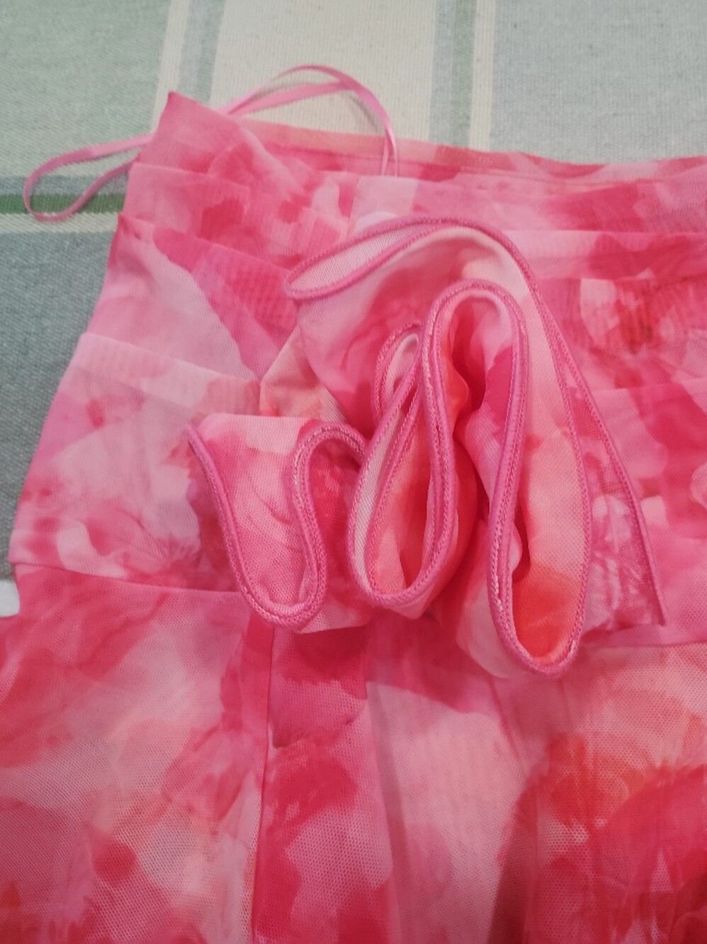 superdown Pink Floral Strapless Ruffle Mini Dress - Picture 8 of 10